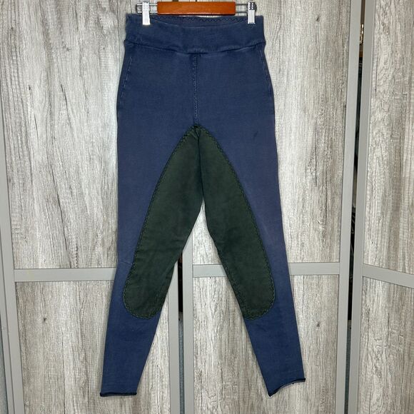 Vintage Equissentials Pants Breeches Blue and Gray Made in USA - Picture 1 of 9